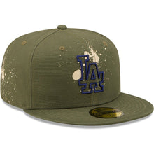 Load image into Gallery viewer, New Era Los Angeles Dodgers Hat Cap Olive Splatter