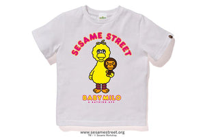 Bape Sesame Street Shirt White Milo With Big Kids