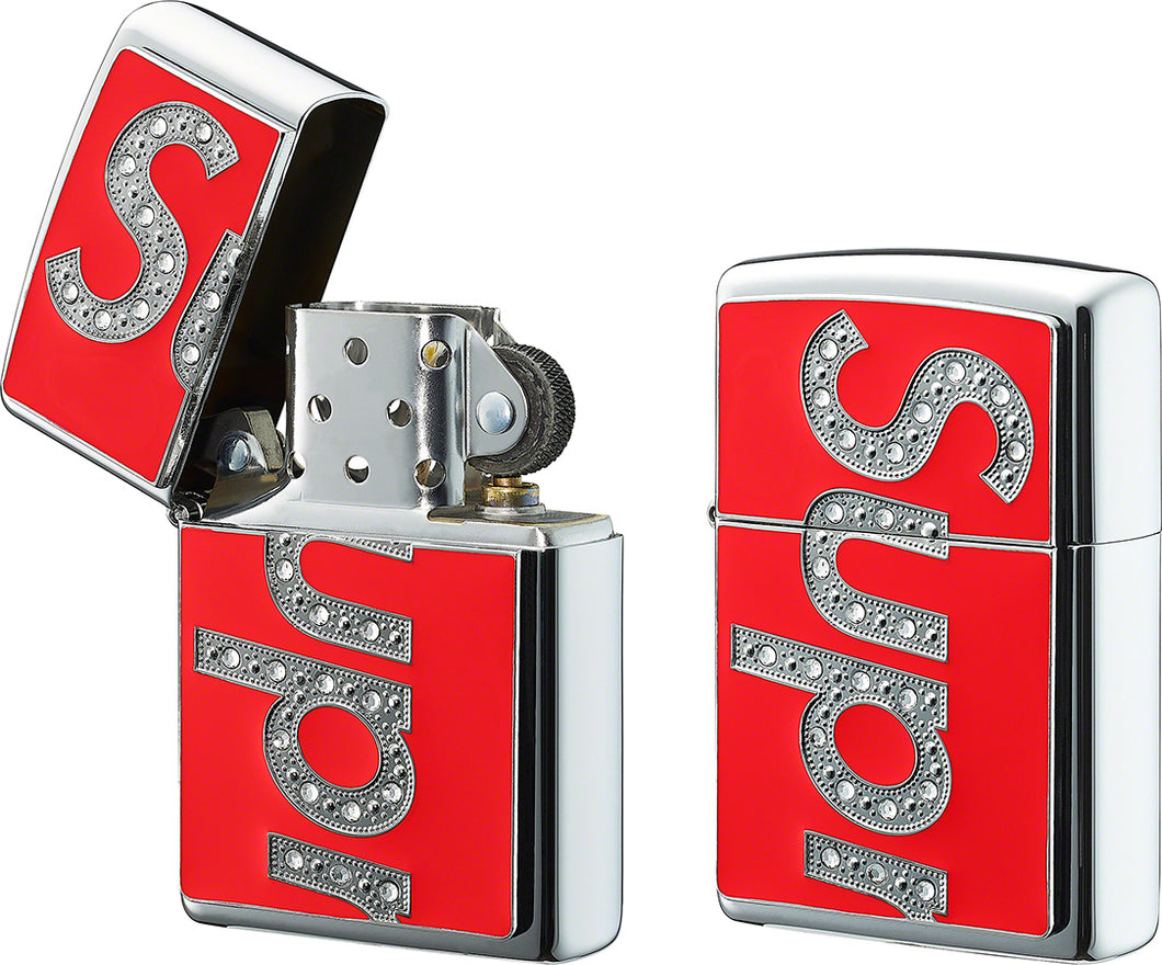 Supreme	Swarovski Zippo Red