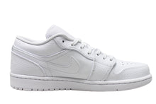 Load image into Gallery viewer, Air Jordan 1 Retro Low Triple White Tumbled Leather