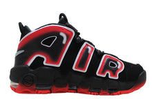Load image into Gallery viewer, Nike Air More Uptempo Black White Laser Crimson