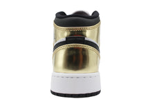 Load image into Gallery viewer, Air Jordan 1 Retro Mid SE &quot;Metallic Gold&quot; GS