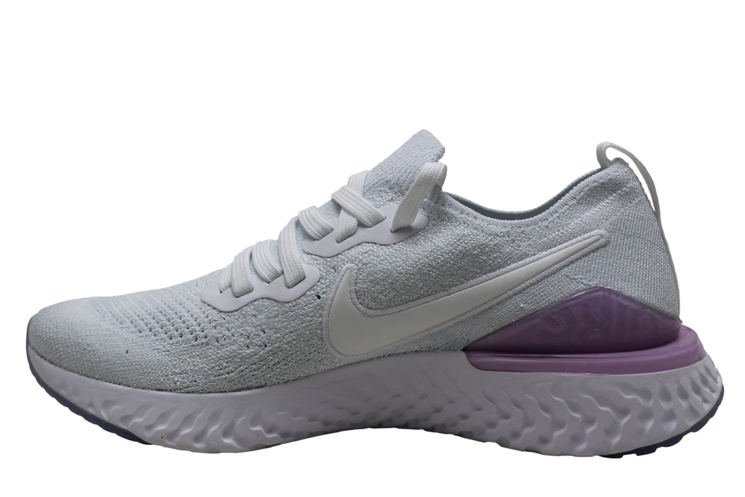 WMNS Nike Nike Epic React Flyknit 2 White Pink Foam