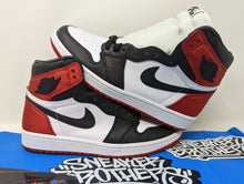 Load image into Gallery viewer, WMNS Air Jordan 1 Retro High OG &quot;Satin Black Toe&quot; Pre-Owned