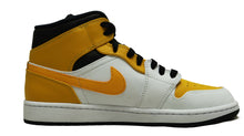 Load image into Gallery viewer, Air Jordan 1 Retro Mid &quot;White University Gold&quot;