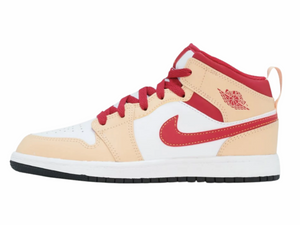 Air Jordan 1 Mid Beige Red Curry (PS)