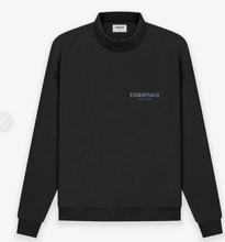 Load image into Gallery viewer, Fear of God ESSENTIALS Pull-Over Mock Neck Sweatshirt - Stretch Limo (Black)