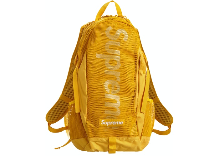 Supreme Mesh Backpack Gold