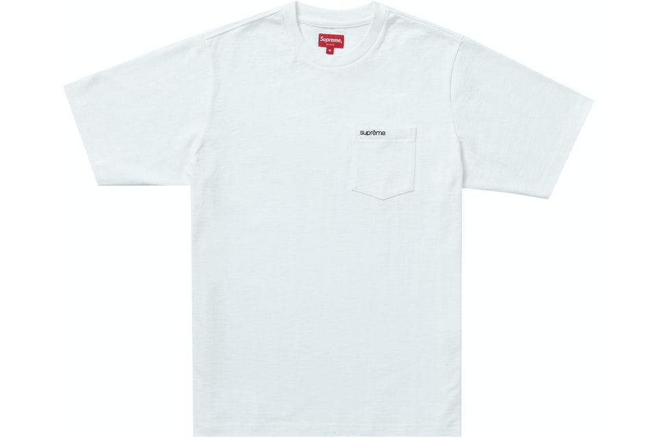 Supreme T-Shirt S/S Short Sleeve Pocket Tee White