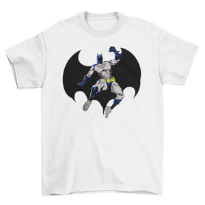 SB Cool Grey Batman T-Shirt (White)